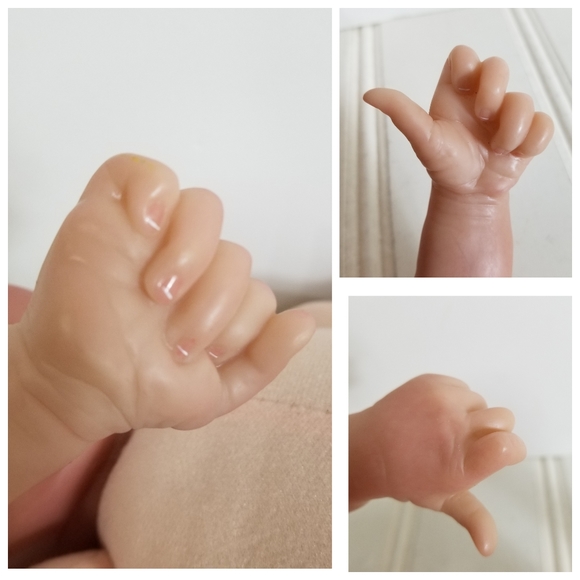 Bonnie Brown Reborn Baby Doll Twin-A Painted Closed Eyes Realistic Infant - Picture 8 of 11